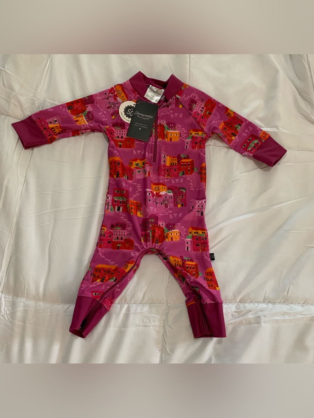 New with tags Honeysuckle bathing suit size 6-12m